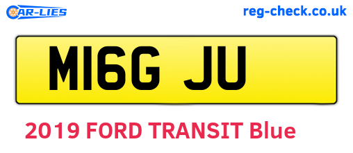 M16GJU are the vehicle registration plates.