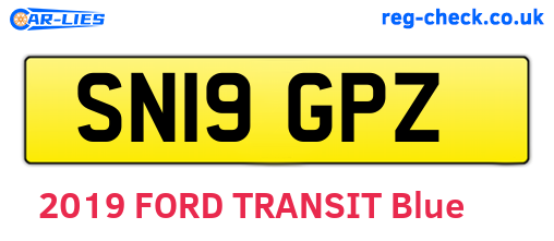SN19GPZ are the vehicle registration plates.