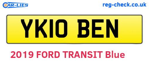 YK10BEN are the vehicle registration plates.