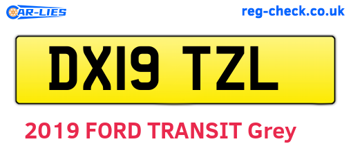 DX19TZL are the vehicle registration plates.