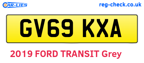 GV69KXA are the vehicle registration plates.