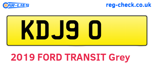 KDJ90 are the vehicle registration plates.