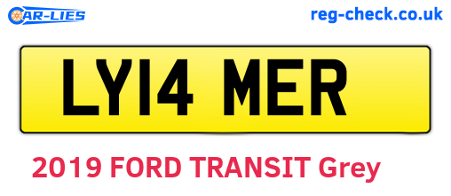 LY14MER are the vehicle registration plates.