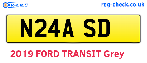 N24ASD are the vehicle registration plates.