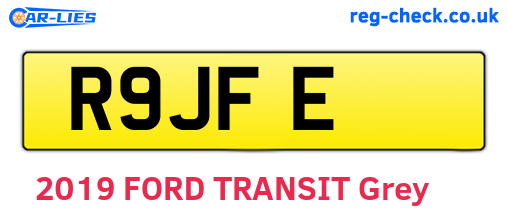 R9JFE are the vehicle registration plates.