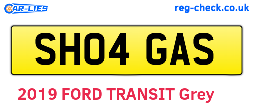 SH04GAS are the vehicle registration plates.