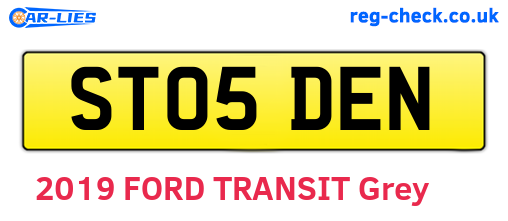 ST05DEN are the vehicle registration plates.