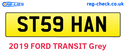 ST59HAN are the vehicle registration plates.
