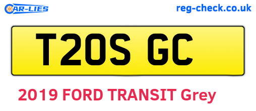 T20SGC are the vehicle registration plates.