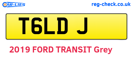 T6LDJ are the vehicle registration plates.