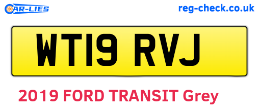WT19RVJ are the vehicle registration plates.