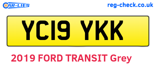 YC19YKK are the vehicle registration plates.
