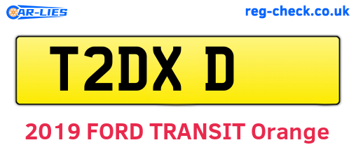 T2DXD are the vehicle registration plates.