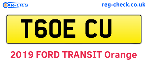 T60ECU are the vehicle registration plates.