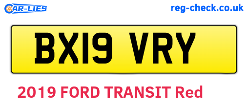 BX19VRY are the vehicle registration plates.