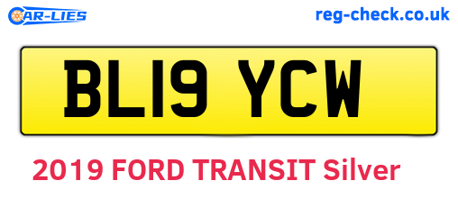 BL19YCW are the vehicle registration plates.