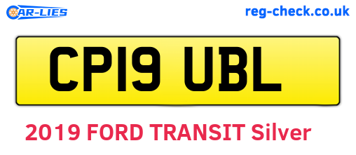 CP19UBL are the vehicle registration plates.