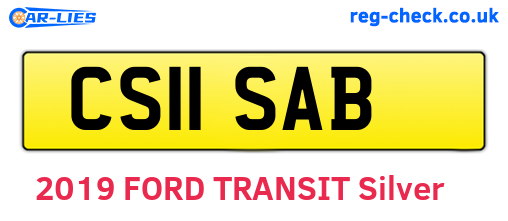CS11SAB are the vehicle registration plates.