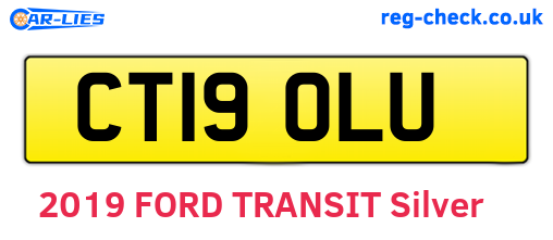 CT19OLU are the vehicle registration plates.