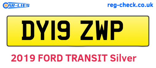 DY19ZWP are the vehicle registration plates.