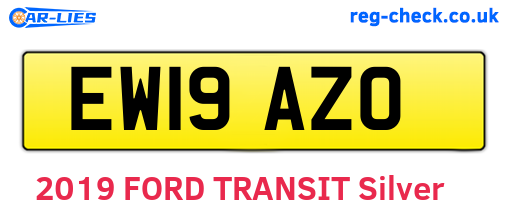 EW19AZO are the vehicle registration plates.