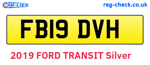FB19DVH are the vehicle registration plates.