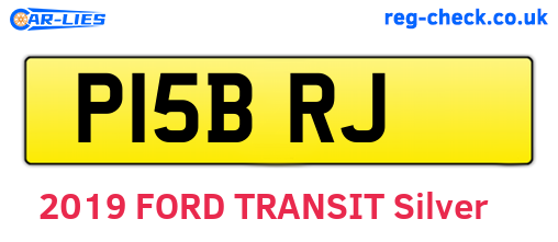 P15BRJ are the vehicle registration plates.
