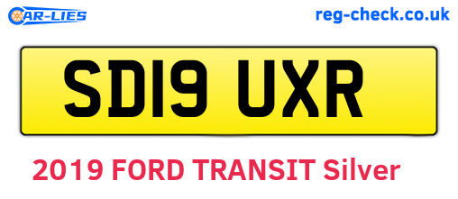 SD19UXR are the vehicle registration plates.