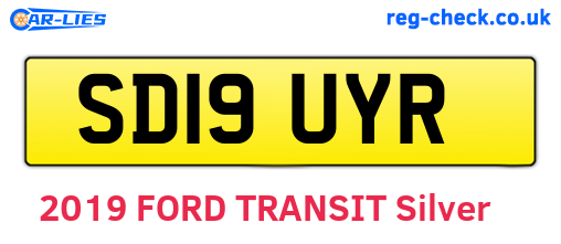 SD19UYR are the vehicle registration plates.