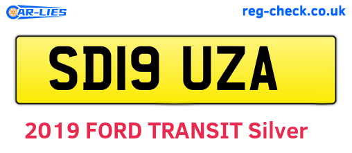 SD19UZA are the vehicle registration plates.