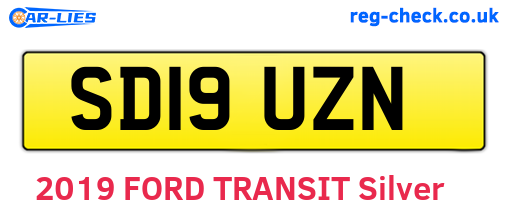 SD19UZN are the vehicle registration plates.