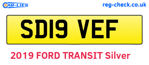 SD19VEF are the vehicle registration plates.