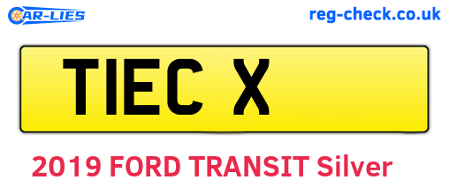 T1ECX are the vehicle registration plates.