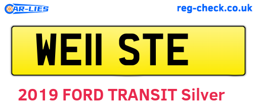 WE11STE are the vehicle registration plates.