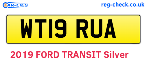 WT19RUA are the vehicle registration plates.