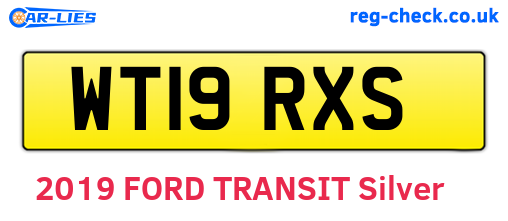 WT19RXS are the vehicle registration plates.