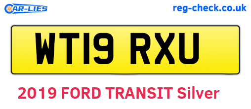 WT19RXU are the vehicle registration plates.