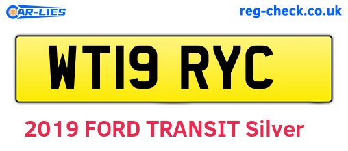 WT19RYC are the vehicle registration plates.