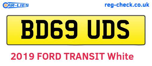 BD69UDS are the vehicle registration plates.