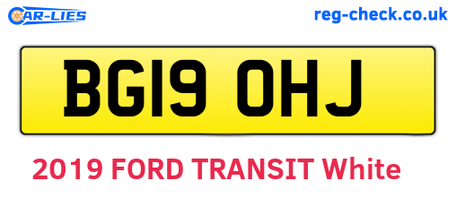 BG19OHJ are the vehicle registration plates.
