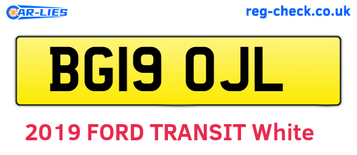 BG19OJL are the vehicle registration plates.