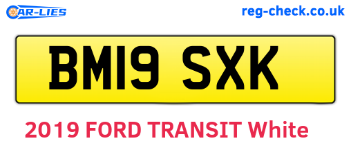 BM19SXK are the vehicle registration plates.
