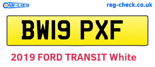 BW19PXF are the vehicle registration plates.