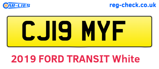 CJ19MYF are the vehicle registration plates.