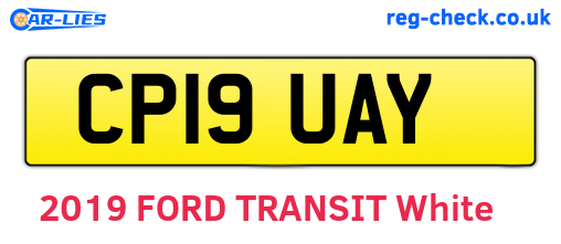 CP19UAY are the vehicle registration plates.