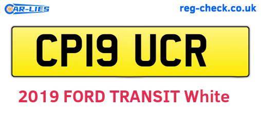 CP19UCR are the vehicle registration plates.
