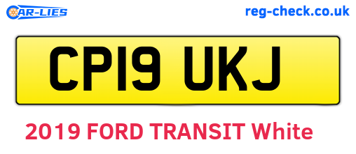 CP19UKJ are the vehicle registration plates.