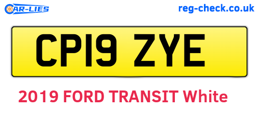 CP19ZYE are the vehicle registration plates.