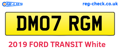 DM07RGM are the vehicle registration plates.