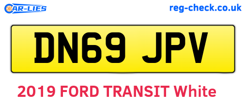 DN69JPV are the vehicle registration plates.